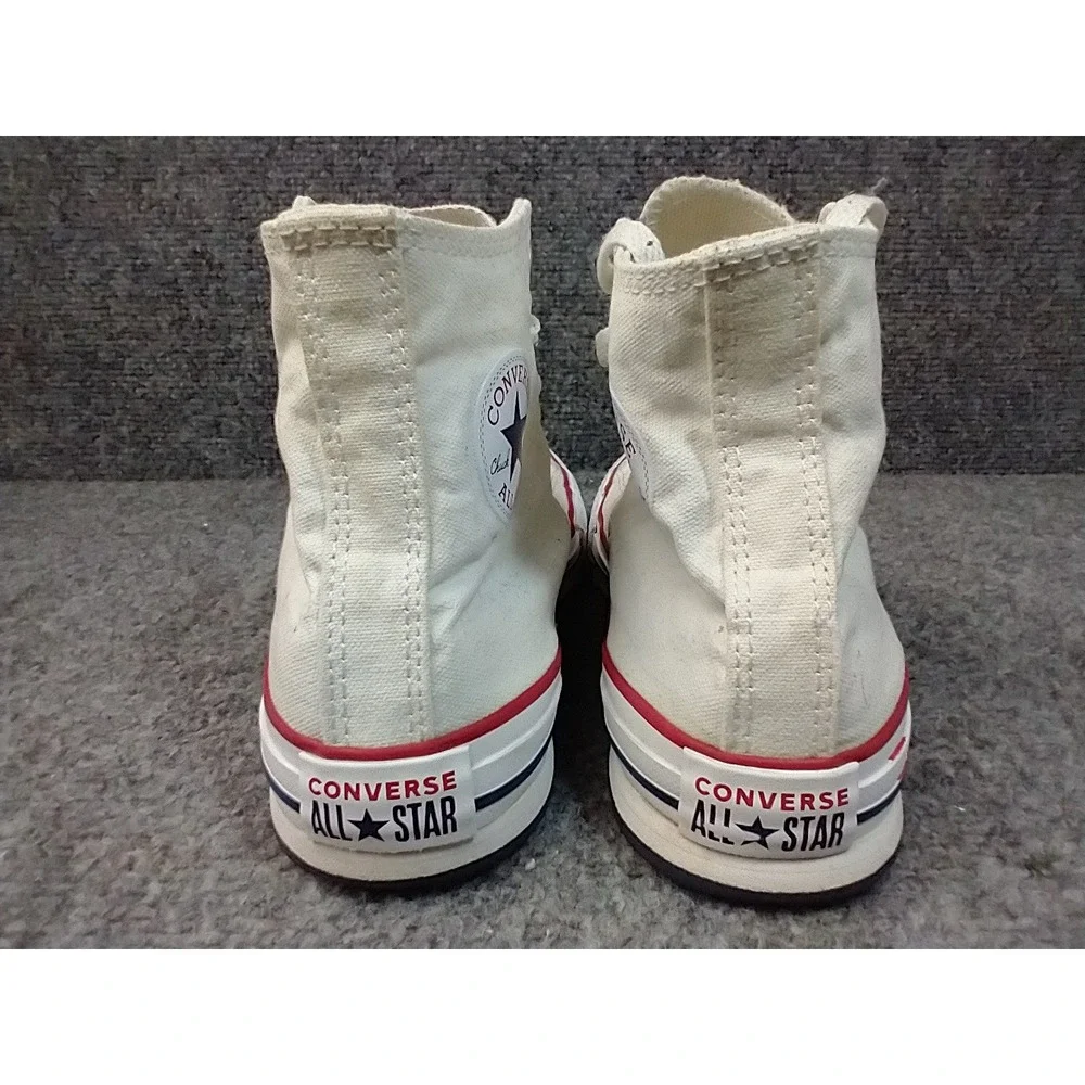 Converse Chuck Taylor All Star High Top White Canvas Kids Junior Shoes 671108C 4